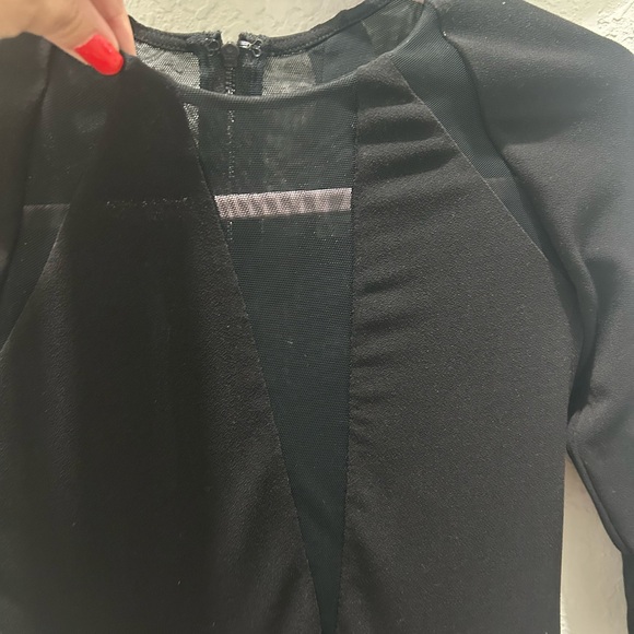 Alice + Olivia Black Long Sleeve Dress - Picture 6 of 12